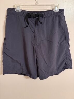 Vintage Men’s Patagonia Shorts belted hiking shorts Size Large Grey Blue
